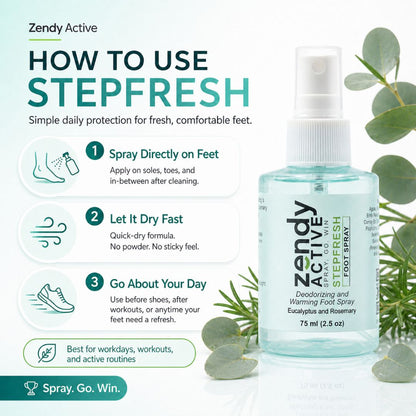 Zendy Active - StepFresh Foot Spray - 75ml