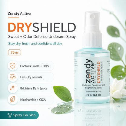 Zendy Active - DryShield Underarm Spray - 75ml